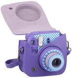 MiniMate Deluxe Accessory Bundle Purple + Case/Bag Accessories Kit for Fujifilm Instax Mini 9 / 8+ / 8 Fuji Instant Film Camera