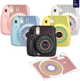 MiniMate Deluxe Accessory Bundle Purple + Case/Bag Accessories Kit for Fujifilm Instax Mini 9 / 8+ / 8 Fuji Instant Film Camera