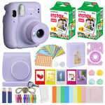 Fujifilm Instax Mini 11 Instant Camera Compatible Carrying Case + Fuji Instax Film Value Pack (40 Sheets) Accessories Bundle, Color Filters, Photo Album, Assorted Frames